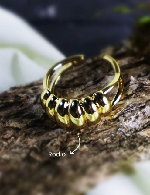 Anillo en rodio