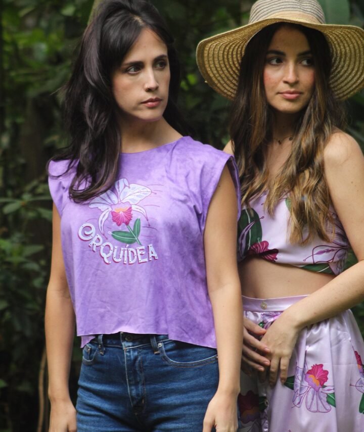 Camiseta Orquídea